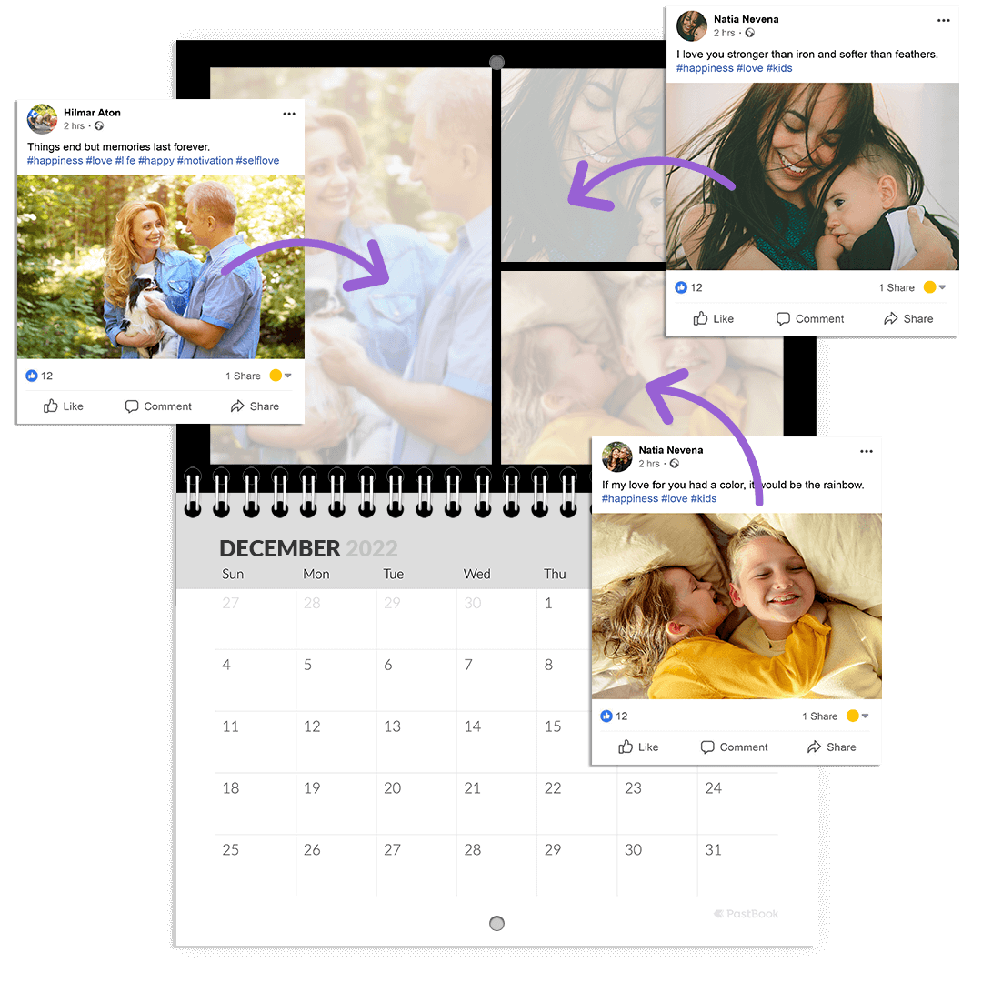 Calendar create from Facebook pictures